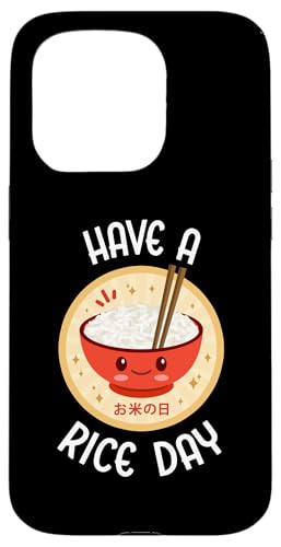 Funny Have A Rice Day �J���C�C���킢���јq ���炵������ �X�}�z�P�[�X iPhone 15 Pro �p