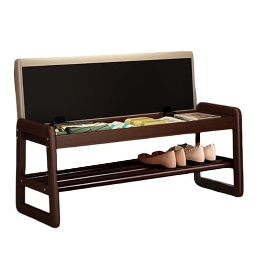 Banc chaussure avec coussin confortable et coffre