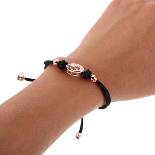 Pulseras con sensor de vibración Alipis y cuerda ajustable para parejas 4
