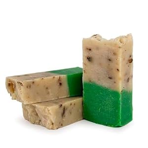 Pack 2 Jabón natural de Aloe vera y Rosa mosqueta - Regenera e hidrata - Piel seca, con granos, estrías y cicatrices - Cara y cuerpo
