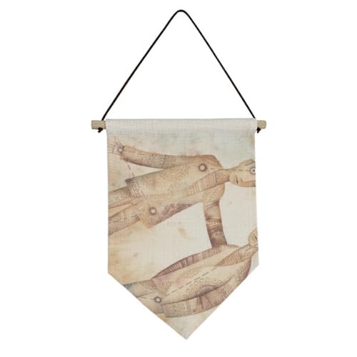 Drapeau en toile constellation du zodiaque de mai et juin pour décoration murale