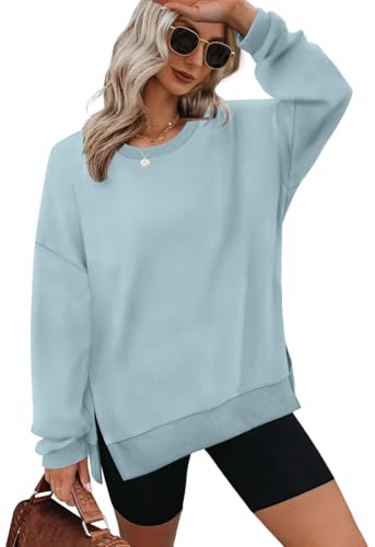 Image of XIEERDUO Womens Oversized Sweatshirts Pullover Casual Crewneck Long Sleeve Tops Comfy