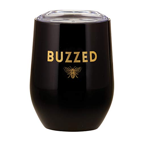 Image of Santa Barbara Design Studio Creative Brands Sippin' Pretty Stainless Steel Insulated Wine Tumbler, 12-Ounce, Buzzed