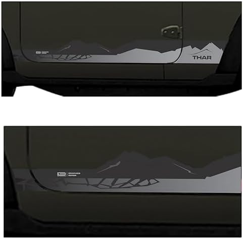 IDE AutoWorks |Explorer Edition Decal Made for Mahindra Thar | Side Decals | Colour - Rocky Beige| Size - 15.5 x 7 cm