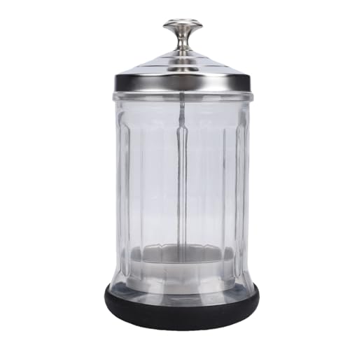 Tarro de remojo para peluquero en vidrio borosilicato con cesta elevadora para salón 6