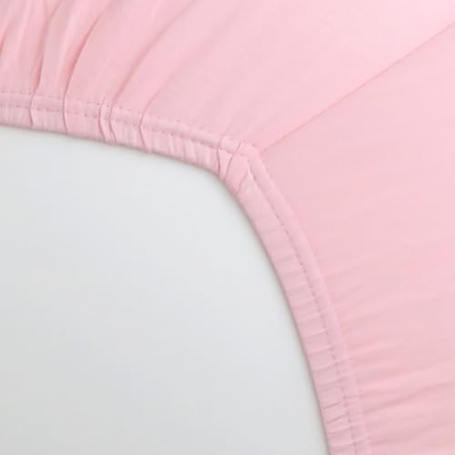 Image of HonestBaby Unisex-Baby Classics Fitted Crib Sheets Set Standard Mattress, 100% Organic Cotton Baby Boys, Girls, Neutral, 1 Pack - Bright White, One Size