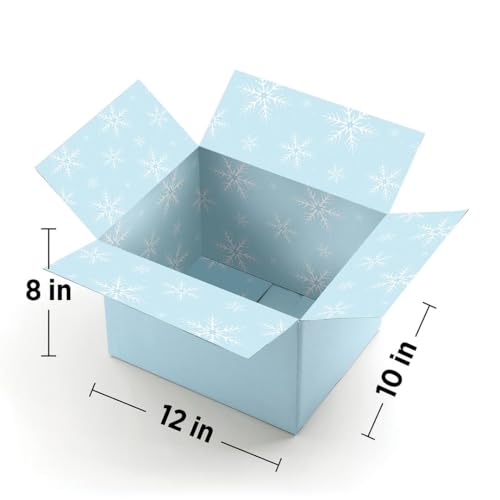 Image of Great Papers! GiftIn Corrugated Shipping Box, Snow Flakes for Gifts, Birthdays, Holidays, and Care Packages, 2 Pack (2024051)