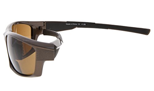 Image of Eyekepper Bifocal Sunglasses for Women Men, Rectangular Frame | Outdoor Sports Bifocal Reading Sunglass, with Readers Built in, Mens Tinted Sun Reader Bifocals, Ladies Cheater,Wrap Half Rim
