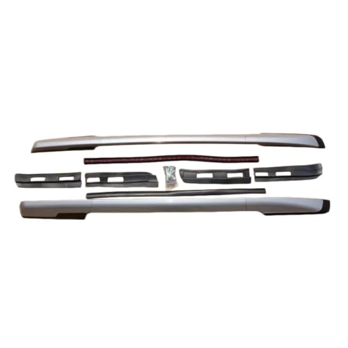 Barres toit voiture Isuzu D-Max finition argentée premium pour rails de toit double cabine