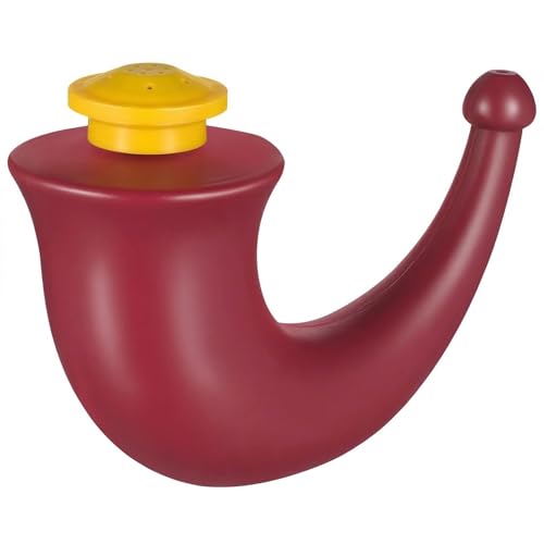 tiyiyok Pot Neti De Yoga, Rhino Horn, Nettoyeur De Corne Rouge, Conception Compacte Convient Pour Nettoyer Les Voies Nasales Et Soulager L'Inconfort Quotidien