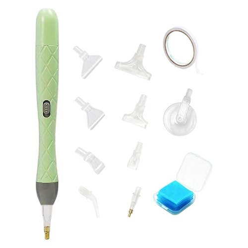 gifyym Outil De Pointage des Ongles – Conception Ergonomique Rechargeable par USB | Stylo À Points Électrique avec 9 Têtes De Rechange | Maison Jardin Artisanat Hobby Adultes Débutants | Accessoires