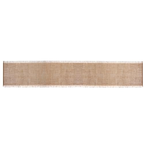 Mikasa Jute Woven Table Runner, Beige Table Runner for Relaxed Dining 230 x 33cm