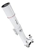 Volumen de suministro: Tubo óptico,  ocular de 26 mm Super Plössl (31,7 mm / 1,25"), espejo cenital de 31,7 mm (1,25"), abrazadera de tubo con montura de rail (para monturas EXOS o similares), buscador 6x30, software Astronómico para PC Stellarium, Telescopio Fibel, mapa estelar giratorio