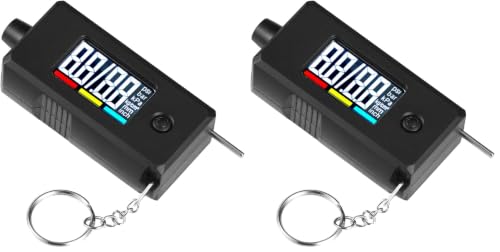 Image of CZC AUTO Digital Tire Pressure Gauge Reader Checker 2 in 1 Accurate Digital PSI Tire Gauge with Tread Depth Gauge Backlit LCD for Car Truck Bicycle Motorcycle, Non-Slip Grip, 0-100 PSI (Pack of 2)