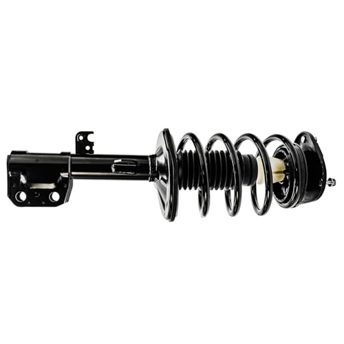 Image of Detroit Axle - Front Struts Tie Rods Kit for Toyota 2003-2008 Matrix Pontiac Vibe, 2 Struts with Coil Spring Assembly 2 Outer Tie Rods 2004 2005 2006 2007 Replacement