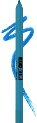 Maybelline New York Tattoo Studio Long-Lasting Sharpenable Eyeliner Pencil, Glide on Smooth Gel Pigments with 36 Hour Wear, Waterproof Arctic Skies 0.04 oz