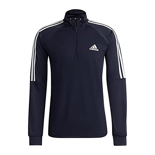 adidas M Sereno 1/4 TT Sweatshirt, Mens, Legend Ink, S