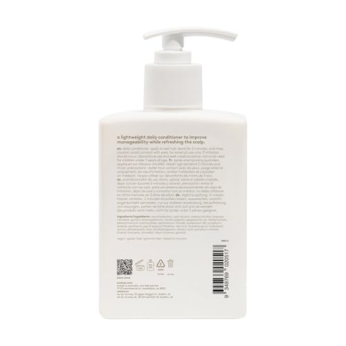 Evo Normal Persons Daily Conditioner - Full Size Lightweight Daily Conditioner, Improve Hair Manageability & Refresh the Scalp - 300ml