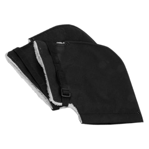 Mikikit 2 Piezas Guantes Térmicos Impermeables para Manillar de Motocicleta Resistentes al Viento Forro de Felpa Cálido Cubre Manos para Ciclismo y Motos de Nieve