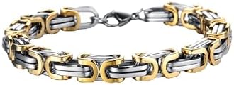 Yellow Chimes Tough Style Stainless Steel Chain Bracelet for Men and Boys