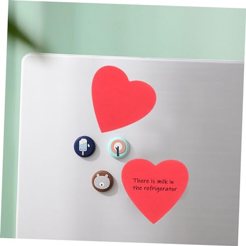Bloc-notes de bureau cœurs d'amour rouges Operitacx pour notes de message - 7