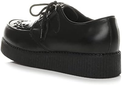 RoseG Dames veterschoenen platte plateauschoenen gote punk creepers