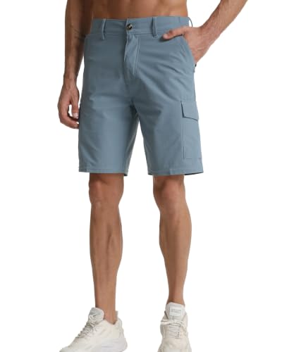 Image of Men's Lightweight Hiking Work Cargo Shorts 9 inch-5 Pockets