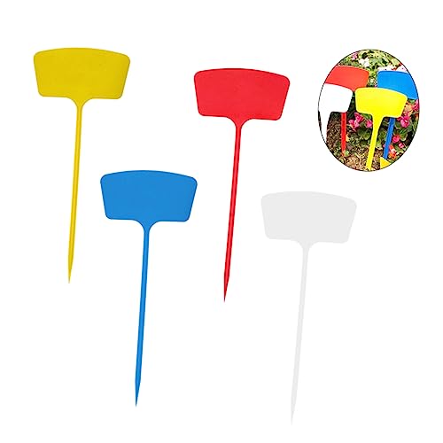 Yardwe 20 Piezas Tarjeta De Tierra Etiquetas De Verduras Etiquetas De Etiquetas De Jardín Marcadores De Vivero De Flores Etiquetas De Signos De Flores Planta El Plastico Insertar Tarjeta