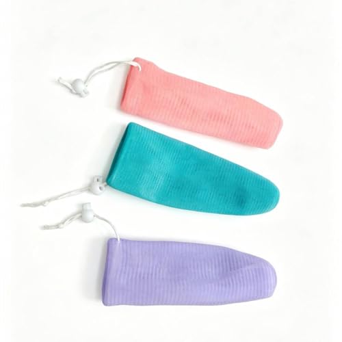 Pochettes de savon en maille exfoliante pour éviter le gaspillage de savon