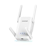 COMFAST AX2700Mbps Amplificador Señal WiFi, Repetidor WiFi 6, Extensor WiFi, Doble Banda 5G/2.4G con 4 Antenas, 3 Modos, Botón WPS, MU-MIMO, WPA3, Puerto Gigabit LAN, Compatibile con los Routers
