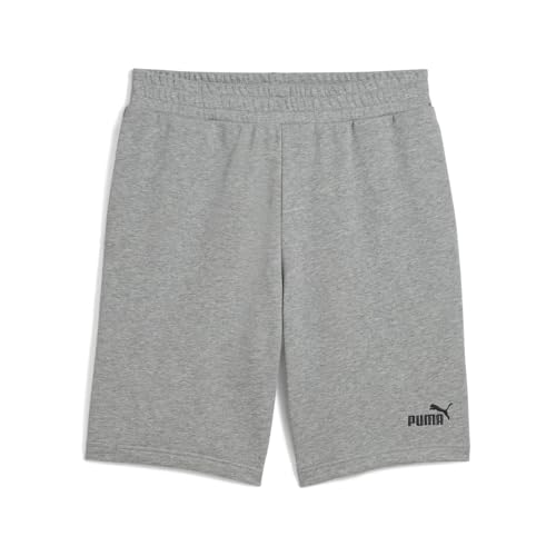 PUMA Mens Essentials No.1 Logo 10 Inch Shorts Casual Bottoms Casual Drawstring - Grey
