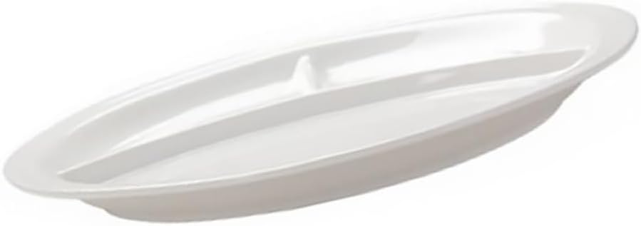 1pc Plates Boy Girl Divided Meal Tray Restaurant Essentials Plate Dipping Section