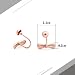 Blisfille Pendiente Oro 18K conjunto Pendientes Y Collar Pendiente Que Sube Colgante...