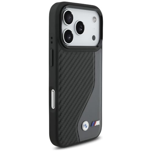 Coque BMW M iPhone 17 Pro MagSafe anthracite carbone antichoc - 4