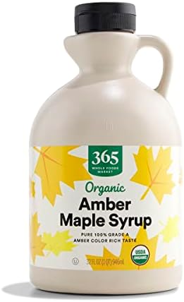365 by Whole Foods Market, Organic Grade A Amber Maple Syrup, 32 Fl Oz
