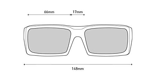 SPY Optic General, Rectangular Wrap Sunglasses, Color and Contrast Enhancing Lenses, Black - Grey Polarize Lenses - Thumbnail 6