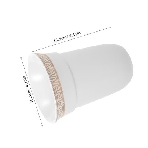 Porte-brosse de toilette autoportant céramique LABRIMP support brosse WC compact stable - 3