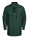 Coofandy Mens Scottish White Jacobite Ghillie Kilt Shirt (M, Deep Green)