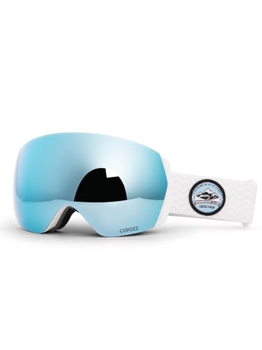 Lunettes de ski pour le snowboard en haute montagne | COPOZZ H2 écran argenté