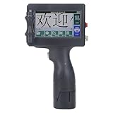 YWBL-WH Tintenstrahldrucker Tragbare Druckgeräte Handheld -Print - für Business Trip Teachers Office 12.7mm (EU Plug AC110-240V)