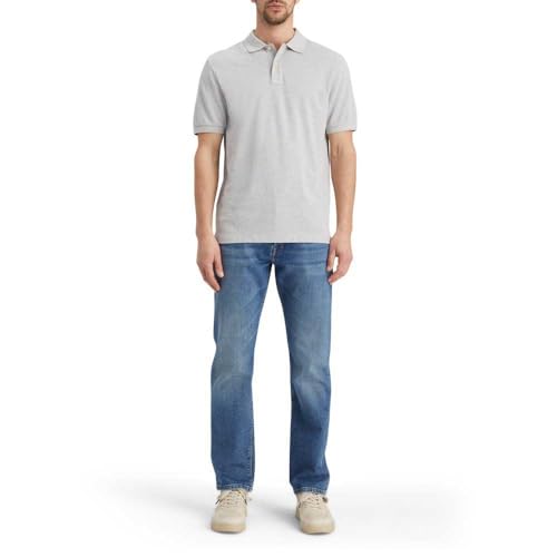 Scotch & Soda Men's Core-Logo Pique Polo Shirt, Grey Melange, S – Ansicht 7