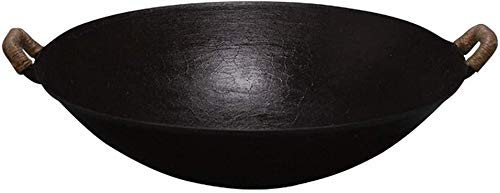 Wok de hierro fundido con asas 42 cm