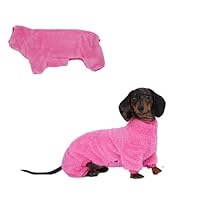 UOSIA Winter Teckel Hond Trui Jas Coltrui Fleece 4 Been Warme Gezellige Jumpsuit Kleding Print Full Body Puppy Outfit Geschikt Voor Corgi 3110371043