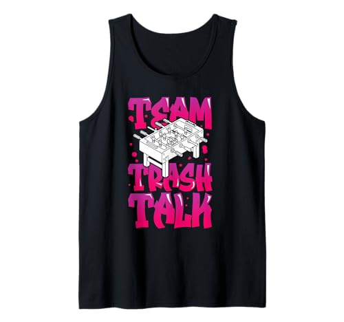 Team Trash Talk Foosball Design Tank Top
