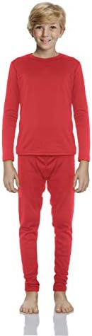 Rocky Thermal Underwear for Boys Cotton Knit Thermals Kids Base Layer Long John Pajamas Set