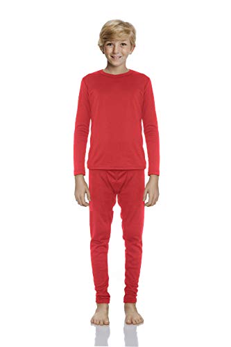 Rocky Thermal Underwear for Boys Cotton Knit Thermals Kids Base Layer Long John Pajamas Set