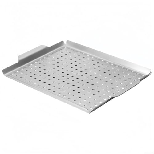Paniers de grill, poêle rectangulaire antiadhésive de 1,2 mm d'épaisseur pour légumes, viande, teppanyaki, plaque en fer