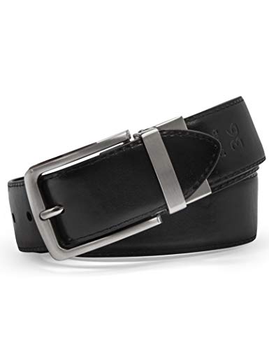 Steve Madden mens Reversible Men's Dress Casual Every Day Leather Belt