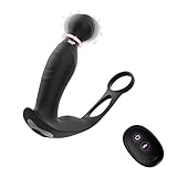 FunnyMeeアナルバイブ ディルド 男性 前立腺 一台二役 あなるバイブ 男性用 ペニスリング あだるとグッズ【9種360°回転&9種強力振動+アプリ対応+遠隔操作】アナル開発 バイブ 男性向け 前立腺開発 電動 エネマグラ 男性用 初心者 防水 静音 DCプラグ充電 アプリ操作 大人のおもちゃ