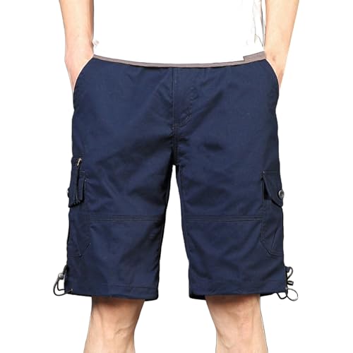 Short chino pour homme en coton léger décontracté coupe confortable
